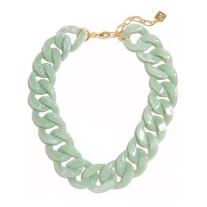 Zenzii Collar Mint Resin Chunky Necklace